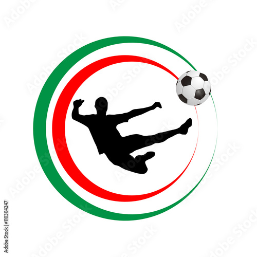 Fußballspieler - Farben Italien