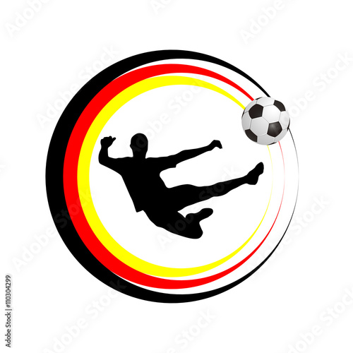 Fußballspieler - Farben Deutschland
