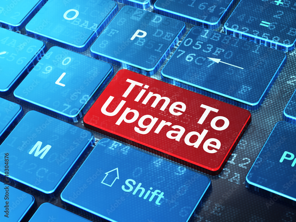 Time concept: Time To Upgrade on computer keyboard background Stock ...