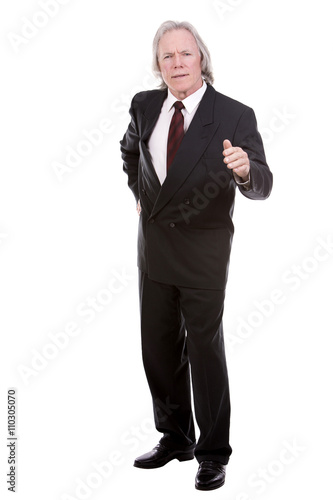 businessman on white