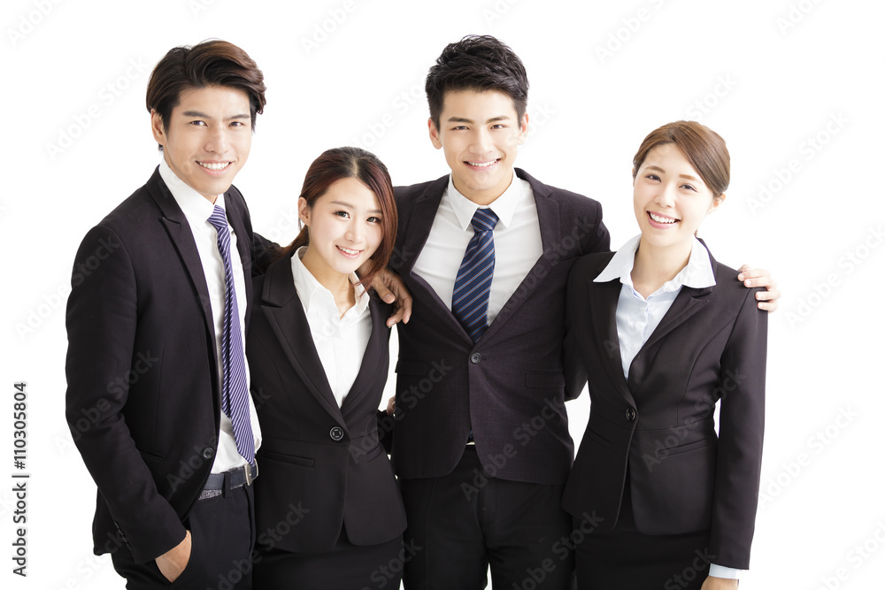 Portrait Of happy Young successful Business team Portrait Of happy Young successful Business team