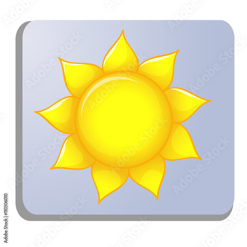 sun meteo icon isolated