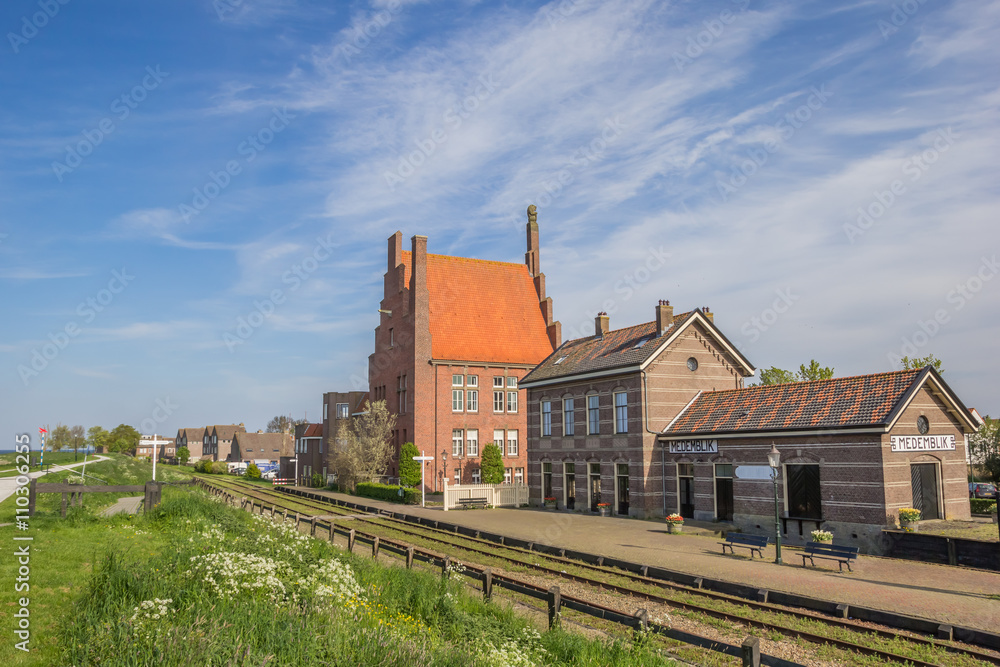 Historical railroad and station of Medemblik Historical railroad and station of Medemblik