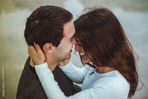 Bild auf Leinwand poco prima di un bacio