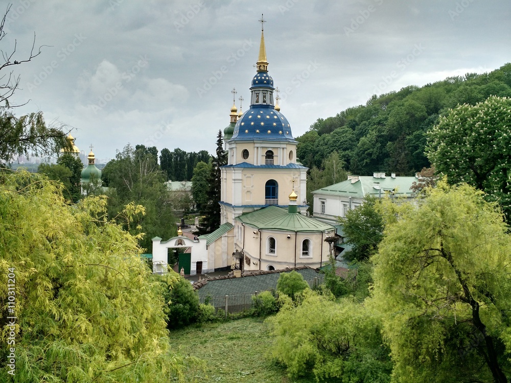Church in Kyiv botanic garden Church in Kyiv botanic garden