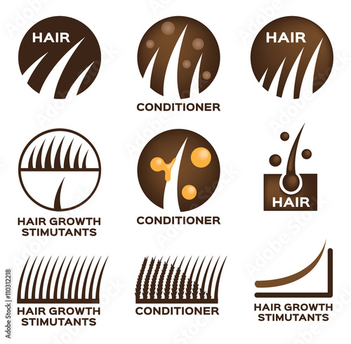 hair logo set