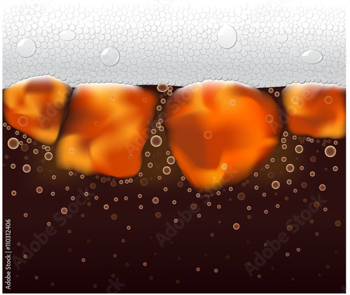 soda and ice background vector