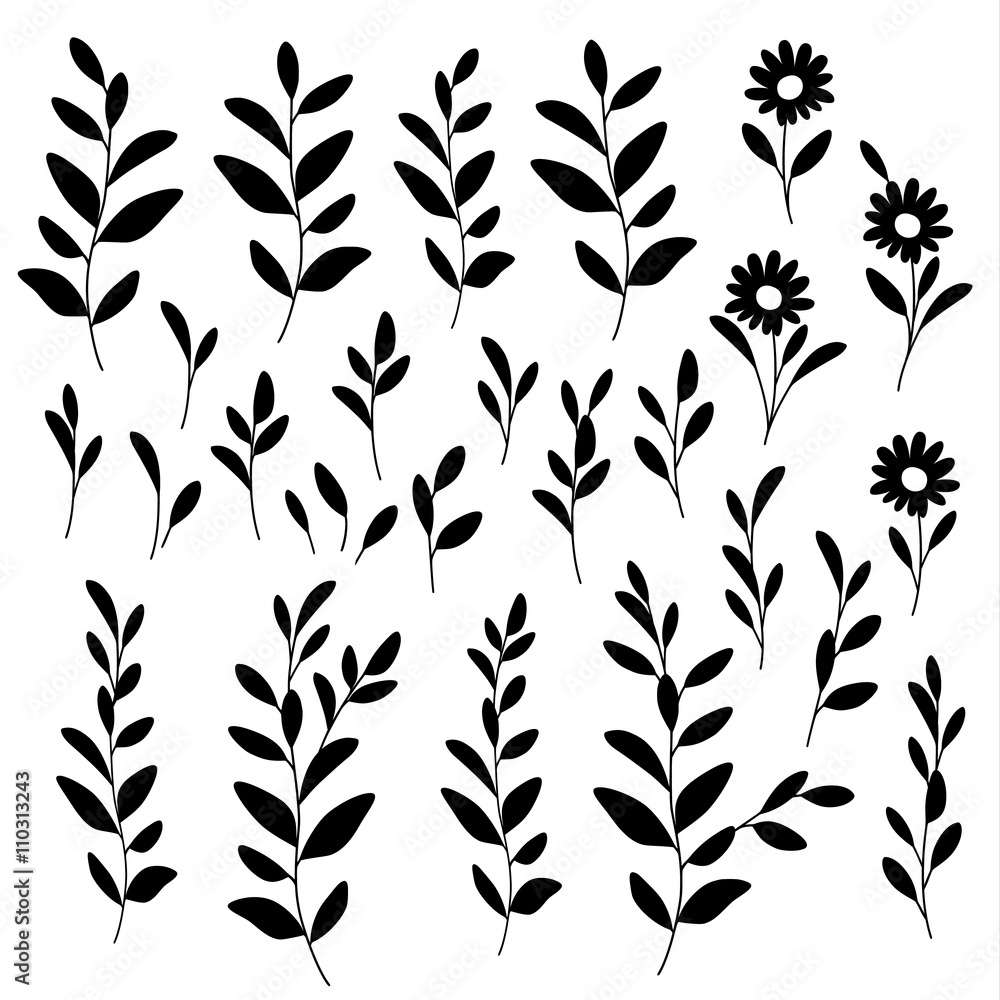 シンプルな植物のイラスト シンプルな植物のイラスト