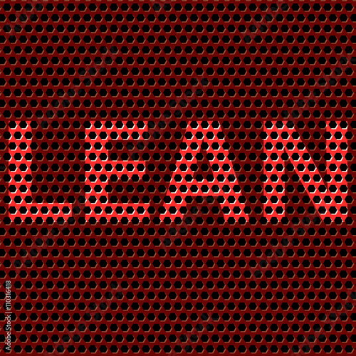 Abstract vector background with title Lean