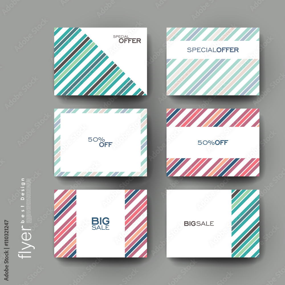 abstract vector brochure template. Flyer Layout