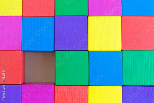 Children's toy - multicolored cubes (one cube is not enough) of