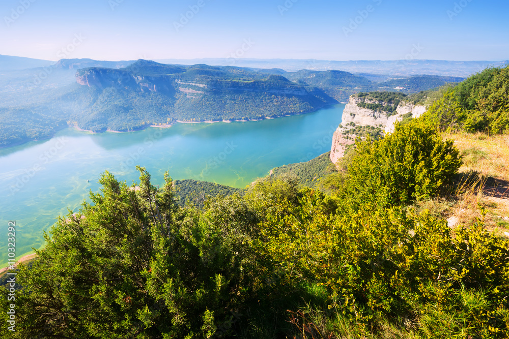  landscape with lake.  Catalonia