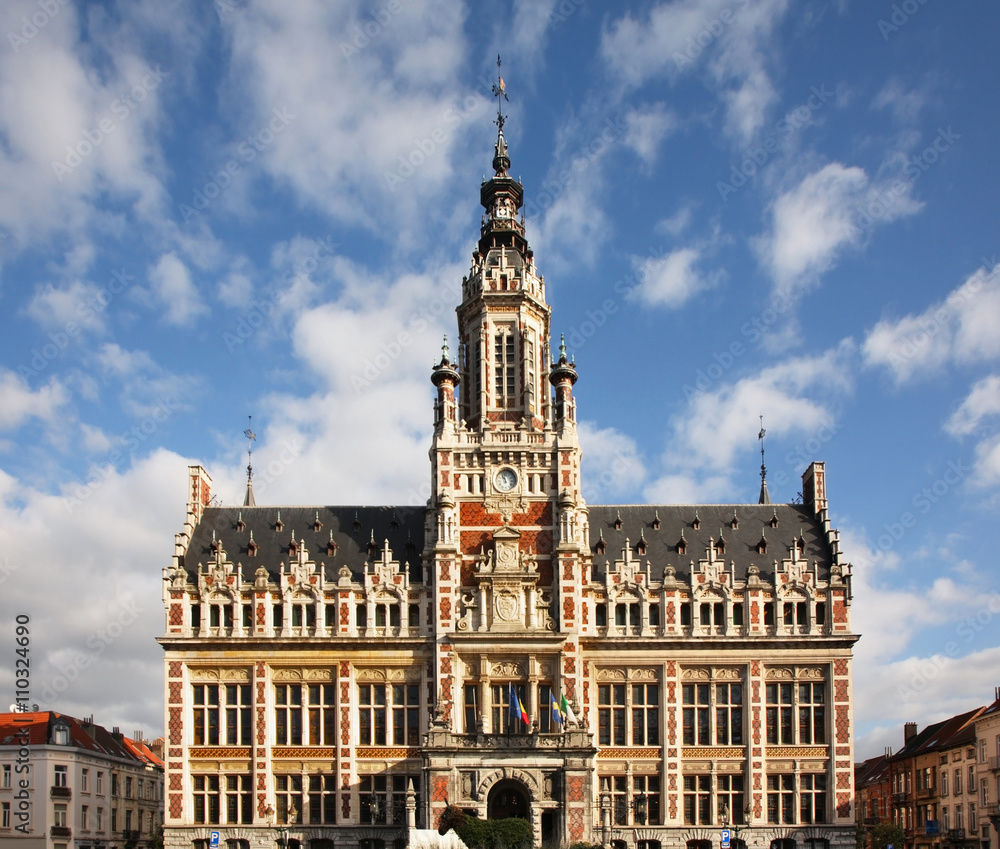 Schaerbeek town hall in Brussels. Belgium