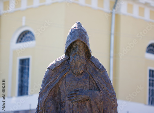 The Monument To Reverend Neil Stolobensky.  Seliger. Nil deserts. photo