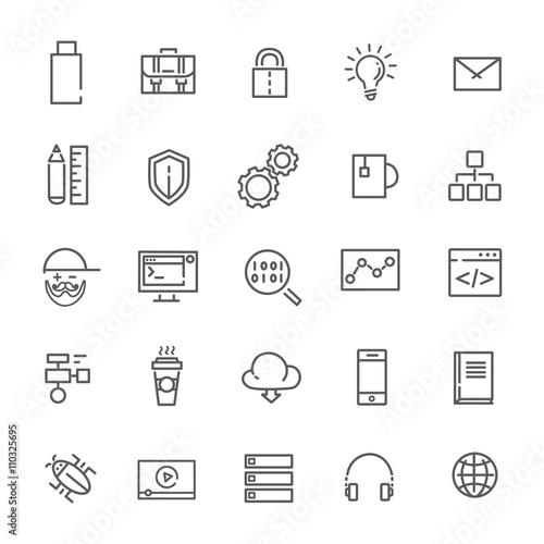 Code, programming icon