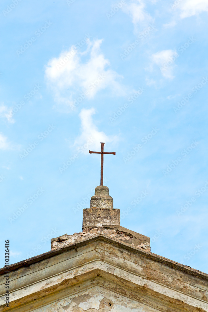 wall abstract sacred cross in italy europe and the sky b wall abstract sacred cross in italy europe and the sky b