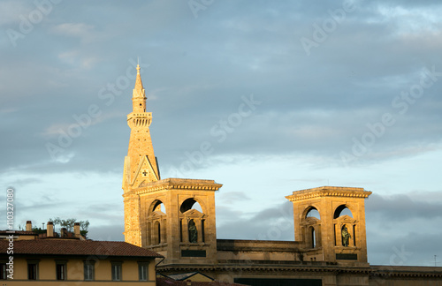 Billede på lærred Church tower in florence