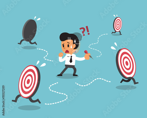 Businessman and targets