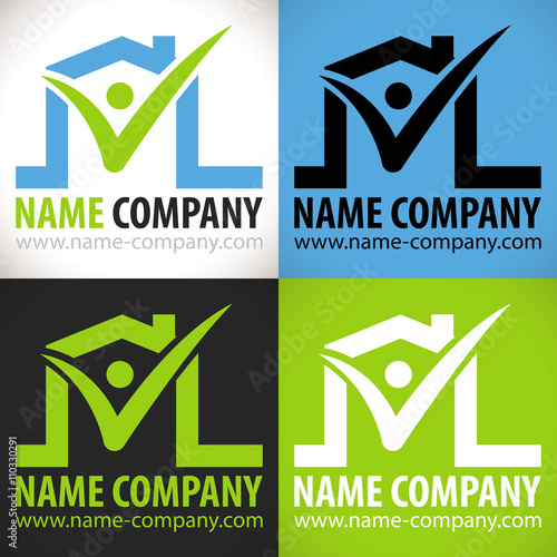 logo construction btp maison artisan