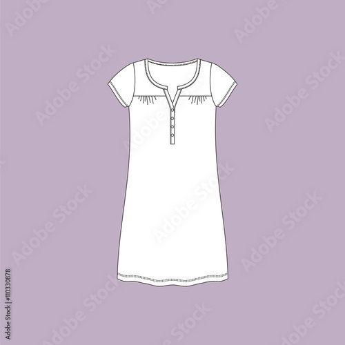 nightie. woman's house dress. nightdress.
