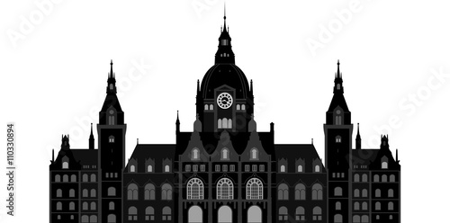 Hannover neues Rathaus // Vektor