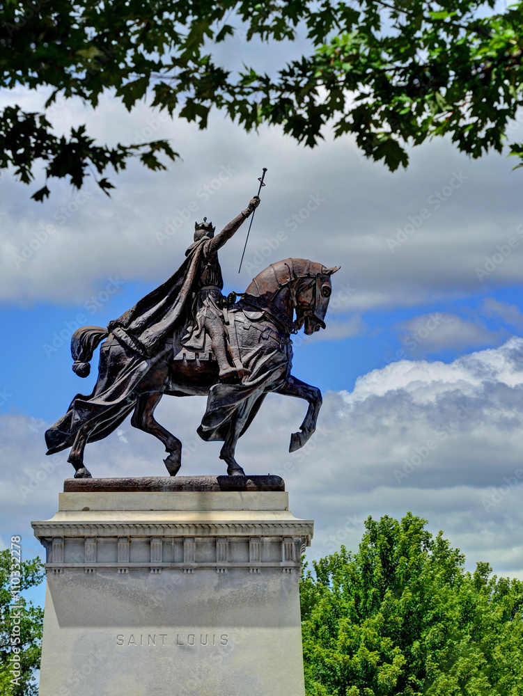 King Louis statue in Forest Park, St. Louis, MO