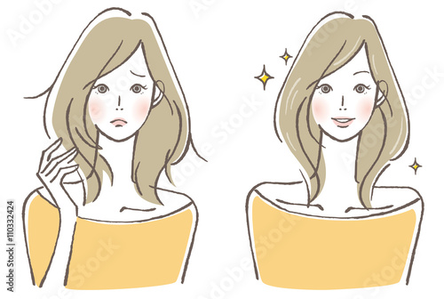 女性　髪の悩み