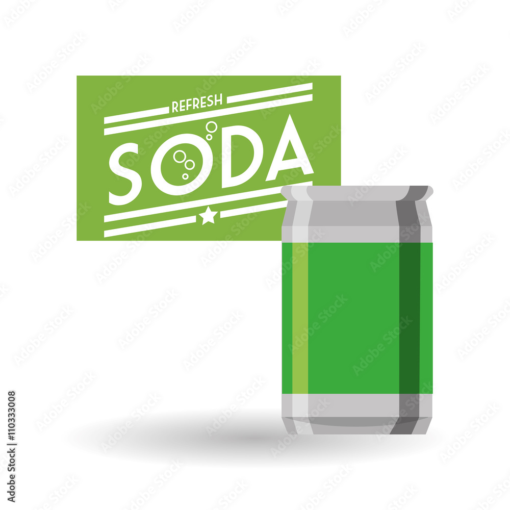 Soda design. Drink concept. white background