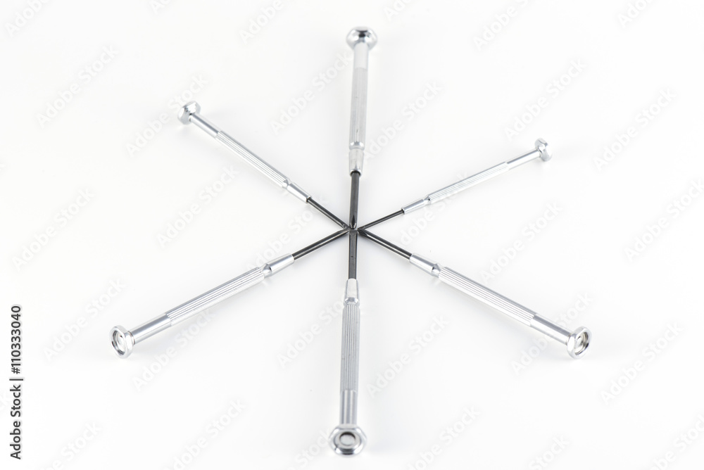 Screwdrivers kit isolated Screwdrivers kit isolated