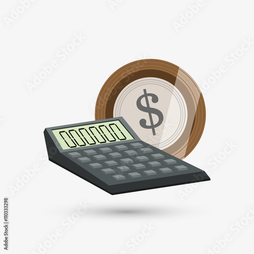 Money design. Financial item. Isolated illustration