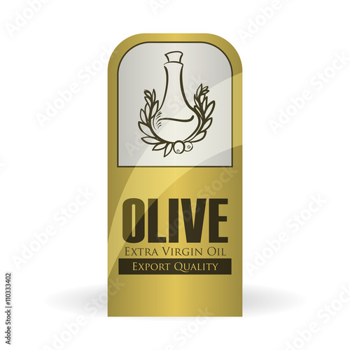 Olive OiL design. Orgnic concept. white background