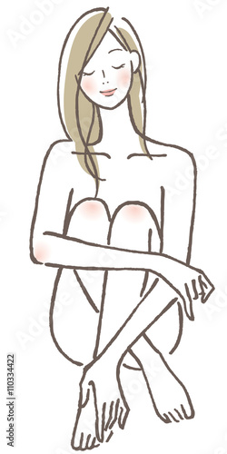 目を閉じる女性