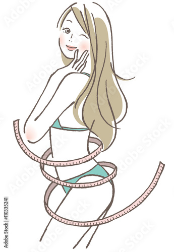 女性　ボディライン