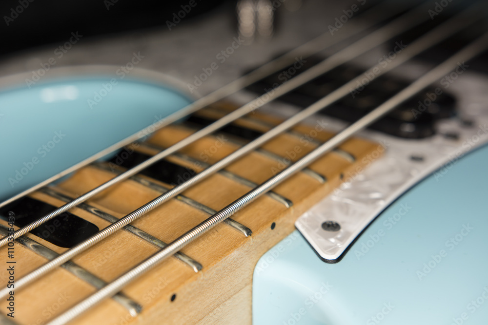 Fototapeta premium view of the guitar neck with Barells