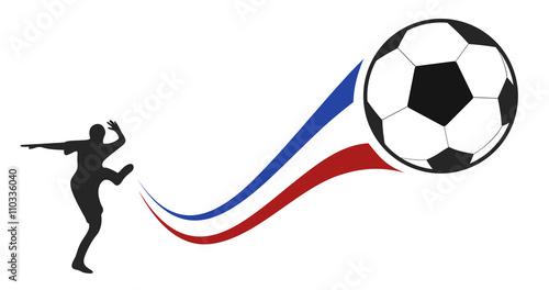 Fussball Ball Frankreich