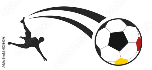 Fussball Schuss Ball Deutschland