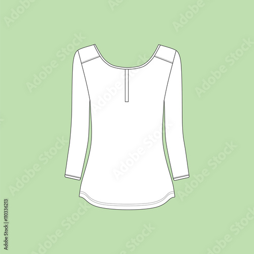 blouse lady long sleeve jersey.