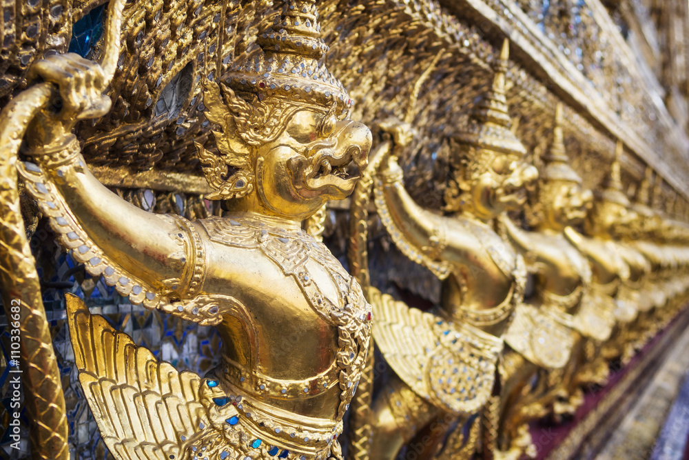 Garuda at Wat Phra Kaew temple, Grand Palace, Bangkok, Thailand. Garuda at Wat Phra Kaew temple, Grand Palace, Bangkok, Thailand.