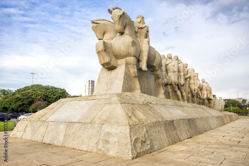 Bandeiras monument at Ibirapuera Park, Sao Paulo, Brazil.