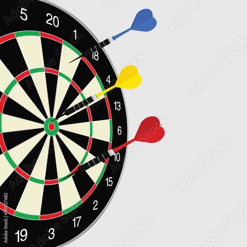 dartboard color illustration