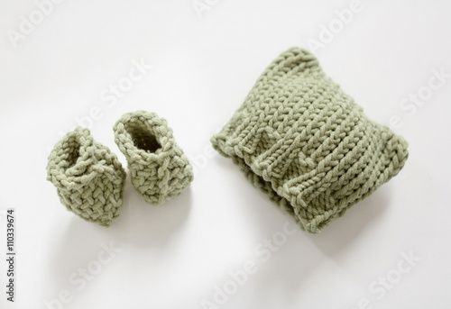Ensemble bébé au tricot
