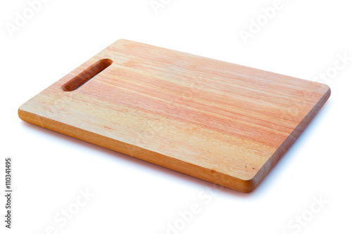 Cutting board isolated on white background with shadow