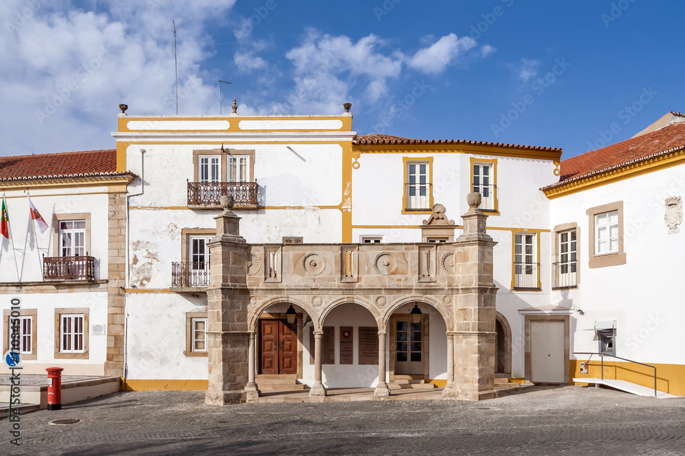 Grao-Prior Veranda in Crato, Alto Alentejo, Portugal. This veranda was the stage of the marriage of King Dom Manuel I, the most important king of the Sea-Discoveries Era in the 15th and 16th century.