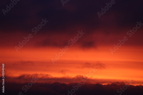 Beautiful red sunrise © destillat