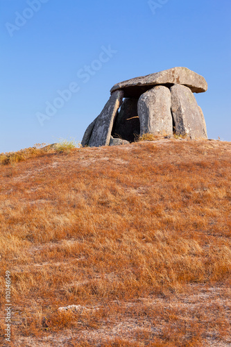 Tapadao dolmen in Crato, the second biggest in Portugal. Located in Aldeia da Mata, Crato. photo