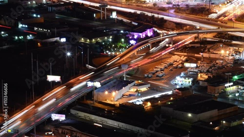 Las Vegas Cityscape 32 Time Lapse Loop Freeway Ramps and Intersections
