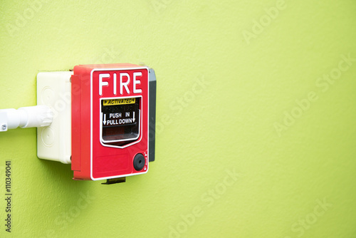 Fire Alarm near door fire .