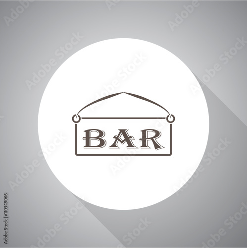 Plate bar vector icon
