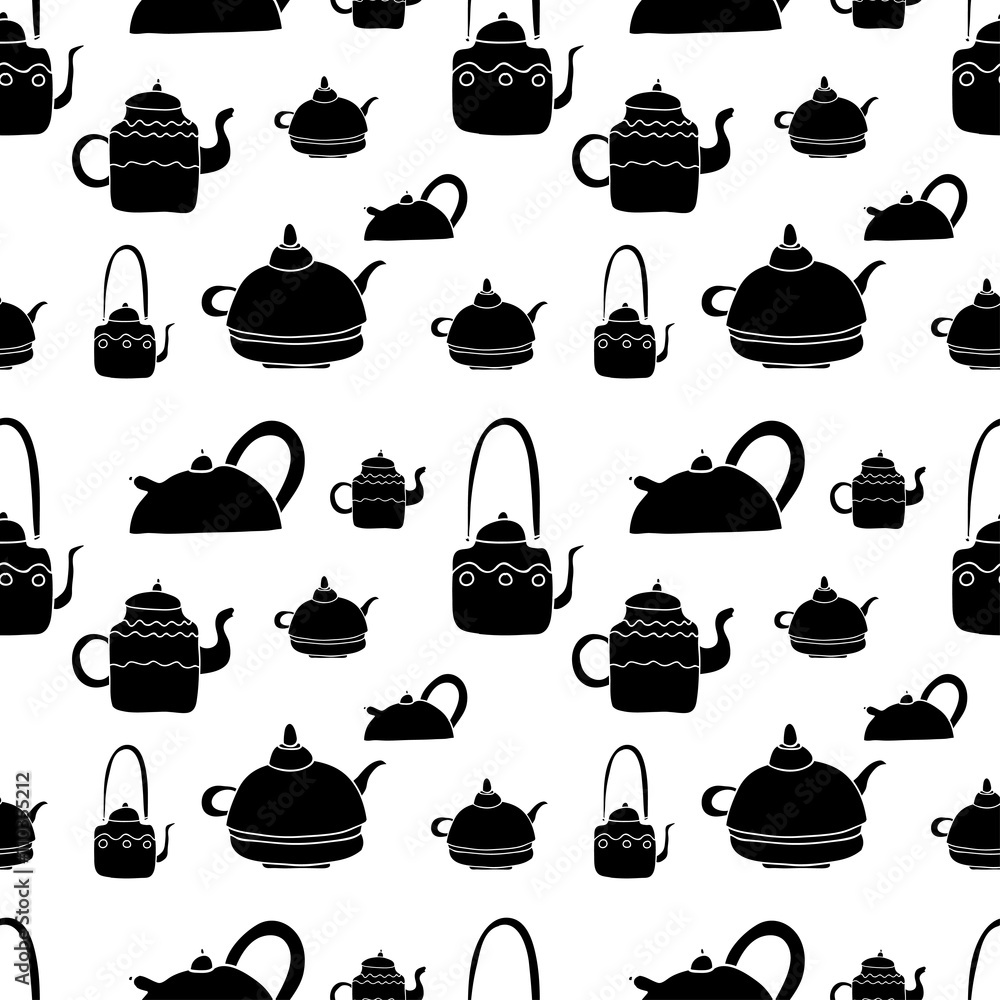 tea kettle pattern bnw tea kettle pattern bnw