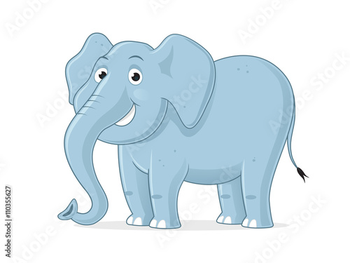 Cartoon elephant vector illustration